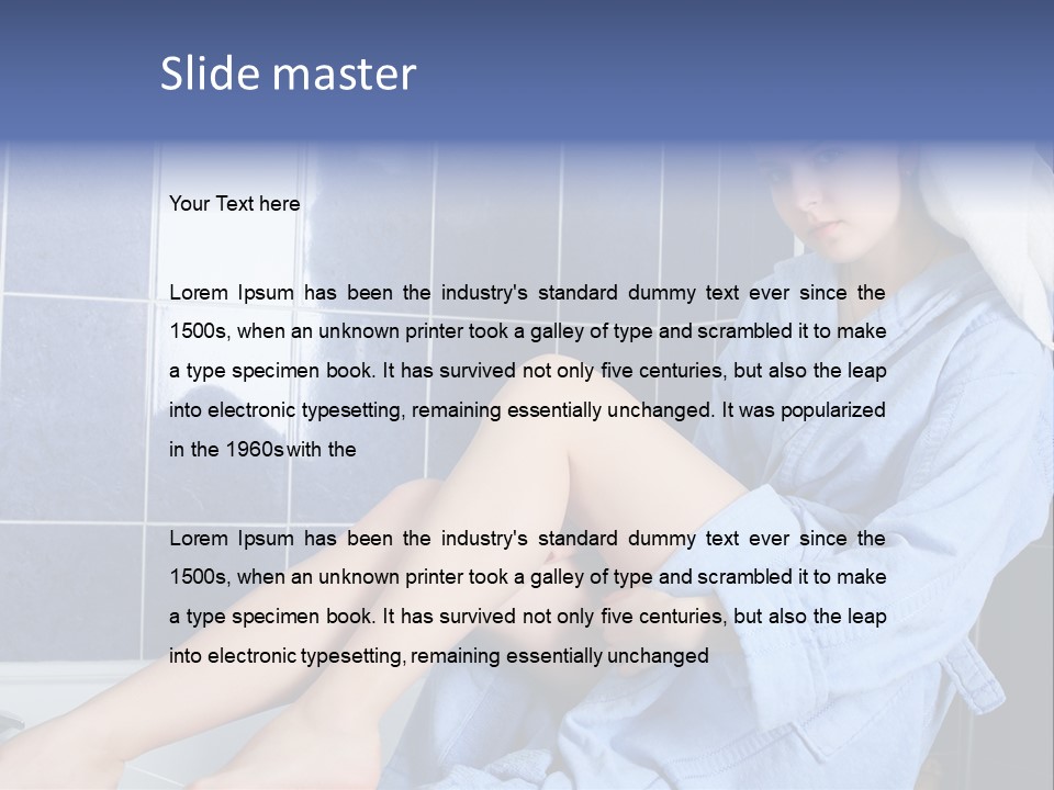 Beautiful Healthy Lady PowerPoint Template