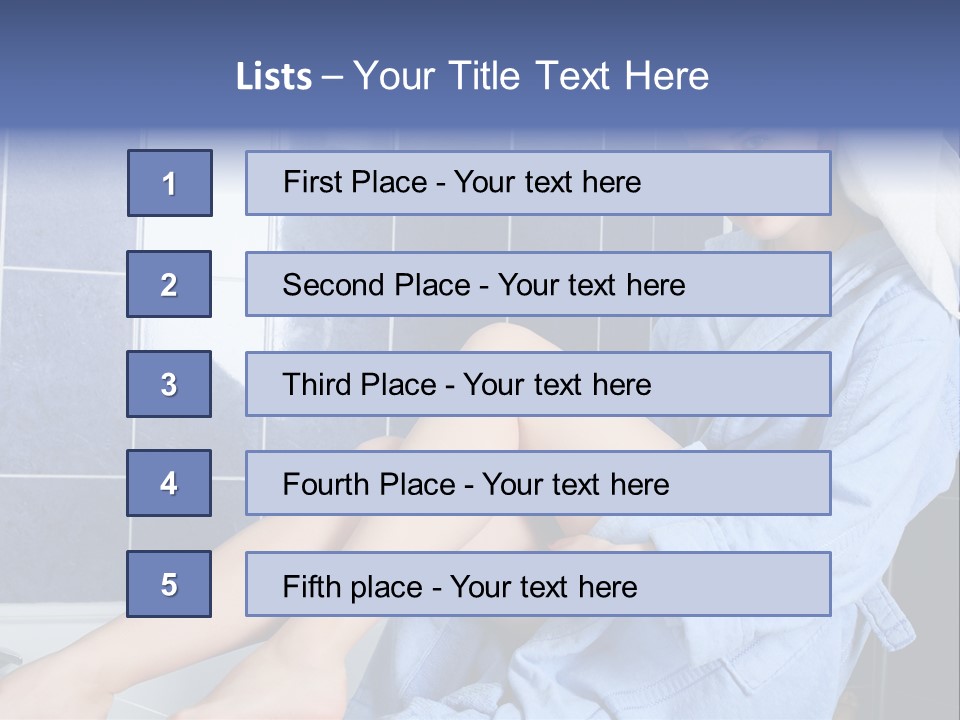 Beautiful Healthy Lady PowerPoint Template