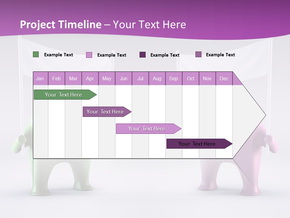 Two Elephants Holding A Flag With A Smile On Their Faces PowerPoint Template