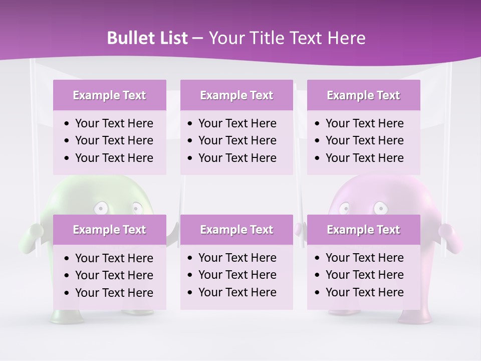 Two Elephants Holding A Flag With A Smile On Their Faces PowerPoint Template