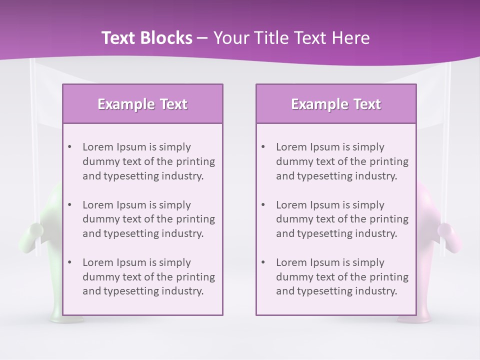 Two Elephants Holding A Flag With A Smile On Their Faces PowerPoint Template