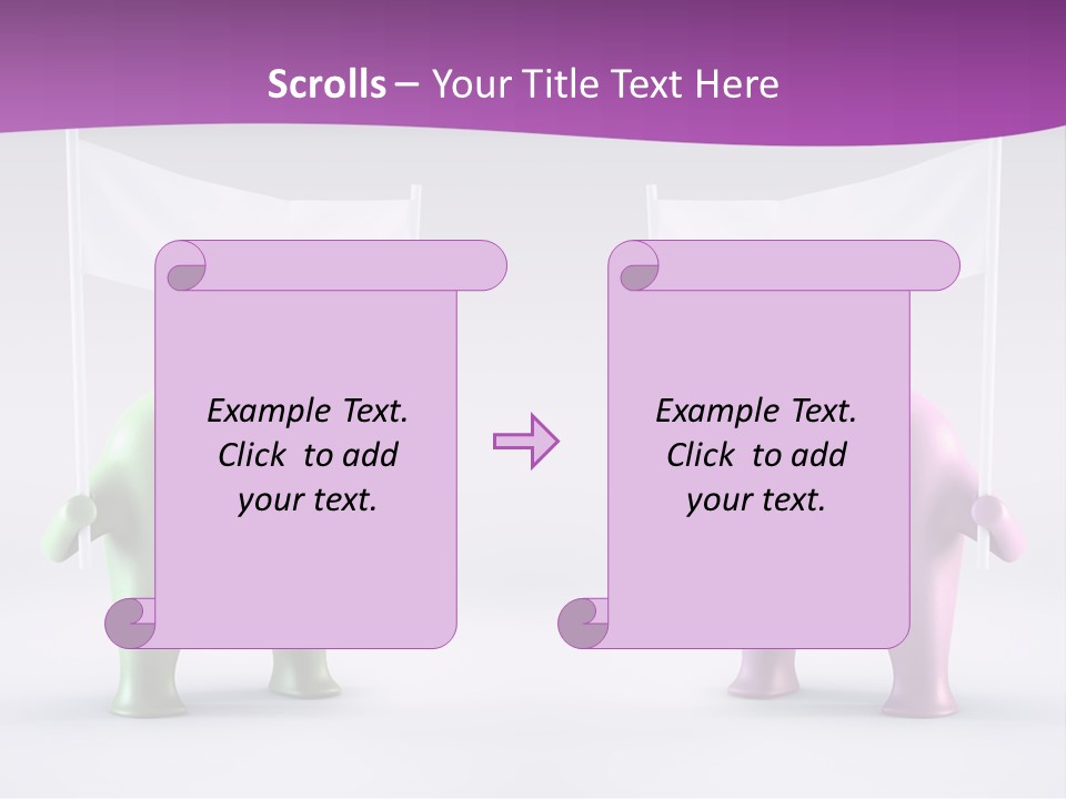 Two Elephants Holding A Flag With A Smile On Their Faces PowerPoint Template