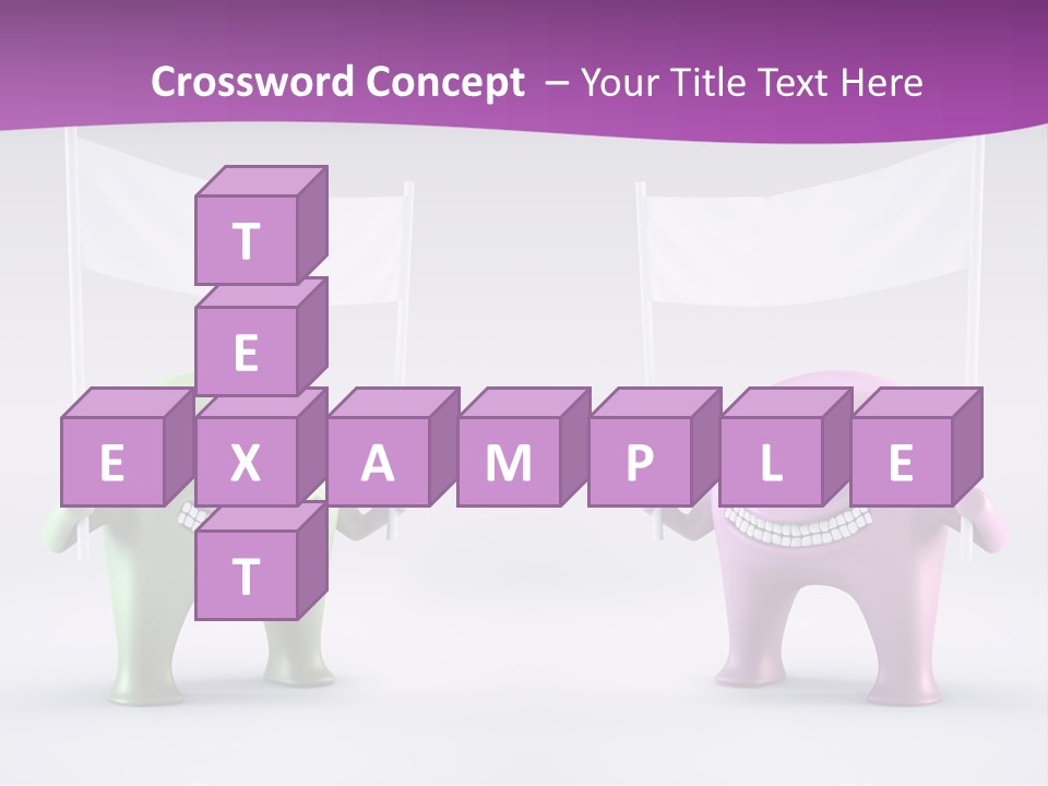 Two Elephants Holding A Flag With A Smile On Their Faces PowerPoint Template