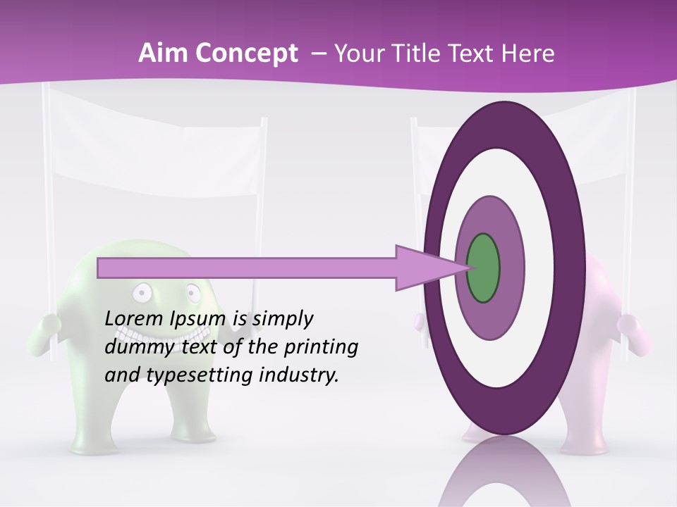 Two Elephants Holding A Flag With A Smile On Their Faces PowerPoint Template