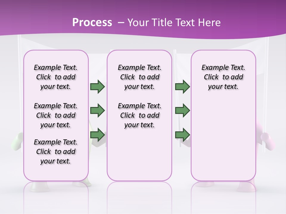 Two Elephants Holding A Flag With A Smile On Their Faces PowerPoint Template