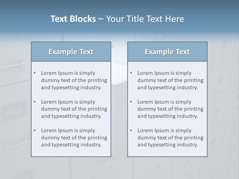 File Equipment Finance PowerPoint Template