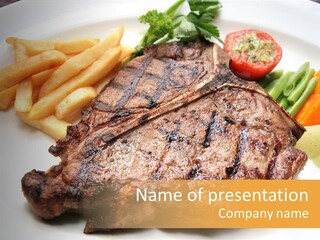 Steak Bbq Beef PowerPoint Template