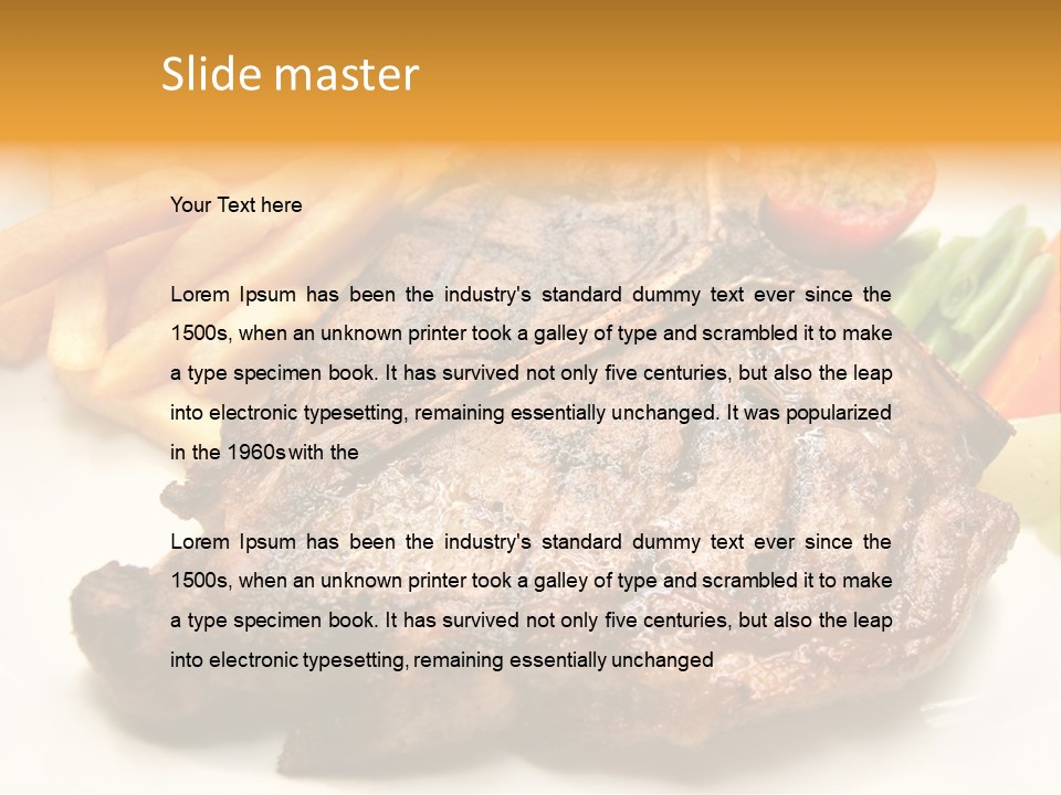 Steak Bbq Beef PowerPoint Template