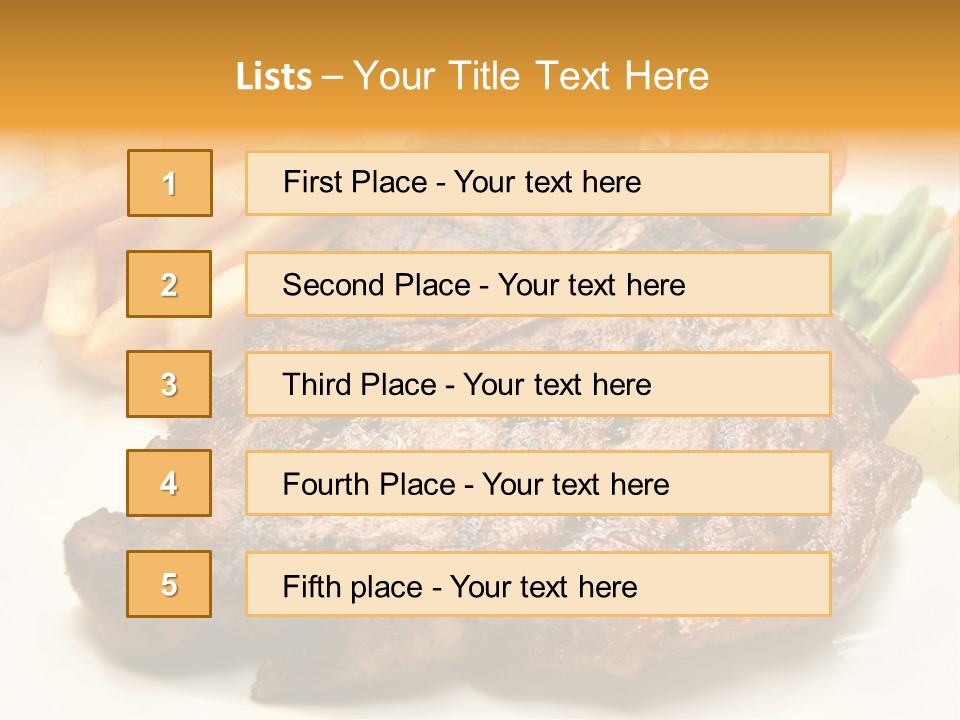 Steak Bbq Beef PowerPoint Template