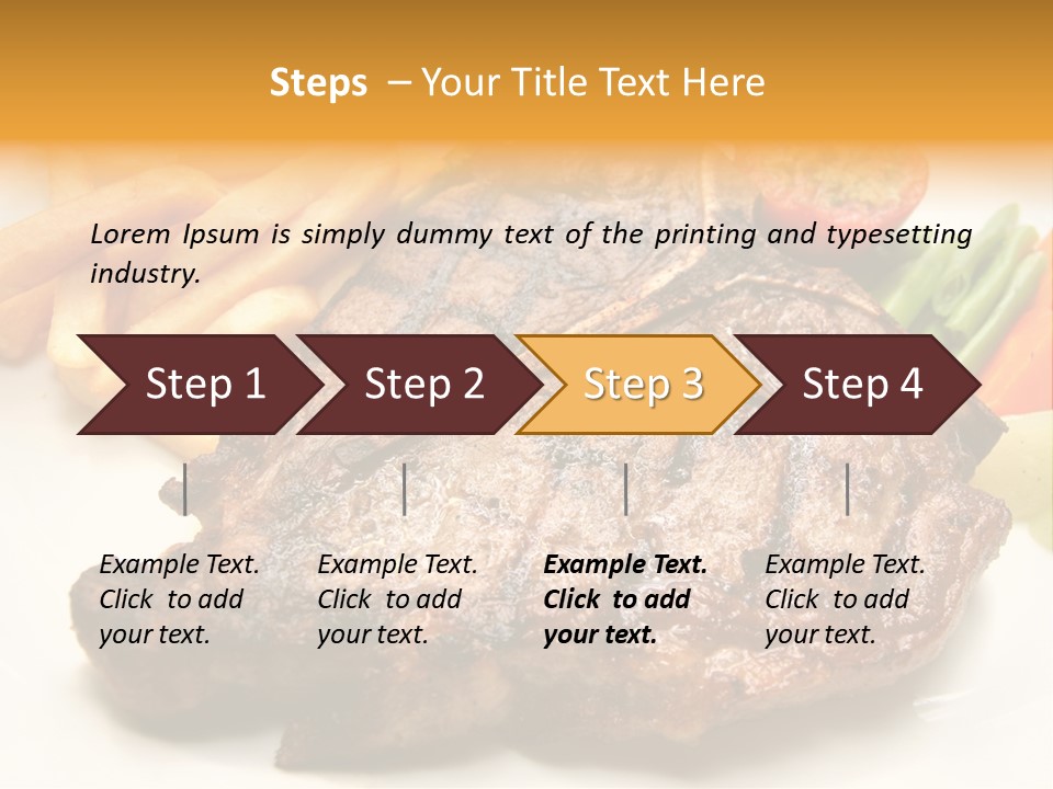 Steak Bbq Beef PowerPoint Template
