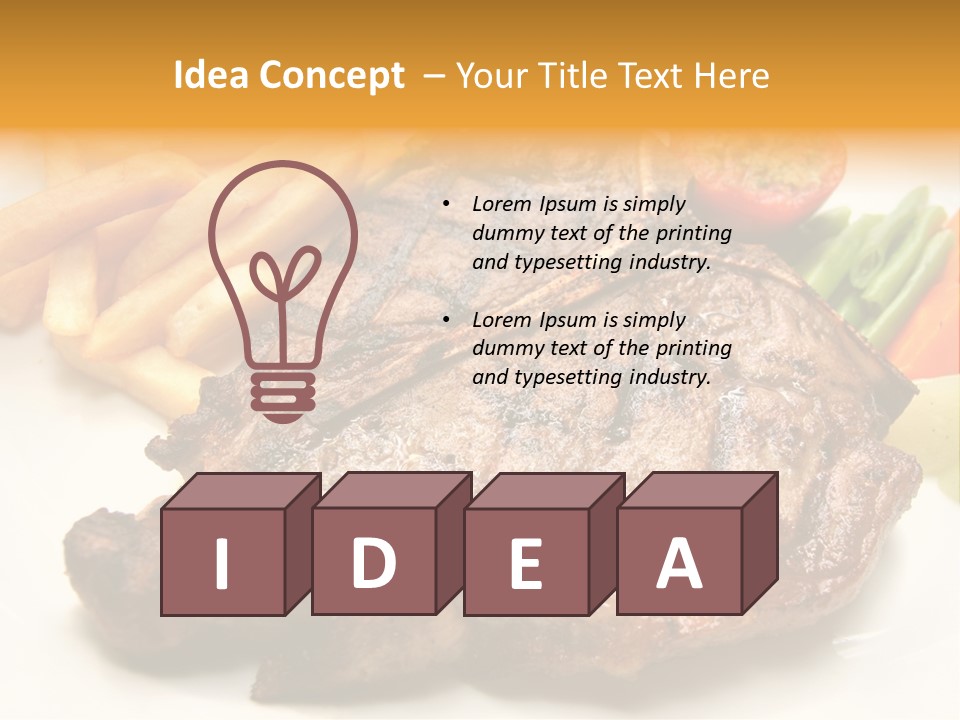 Steak Bbq Beef PowerPoint Template