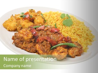 White Chillies Pilau PowerPoint Template