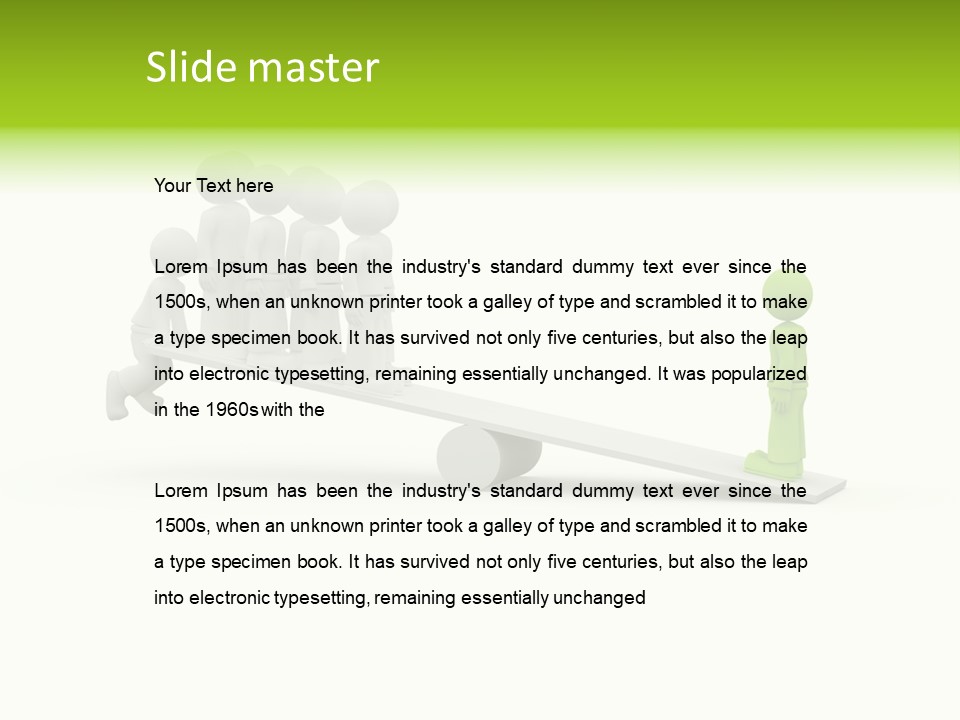 Teenager Pose Acrobat PowerPoint Template