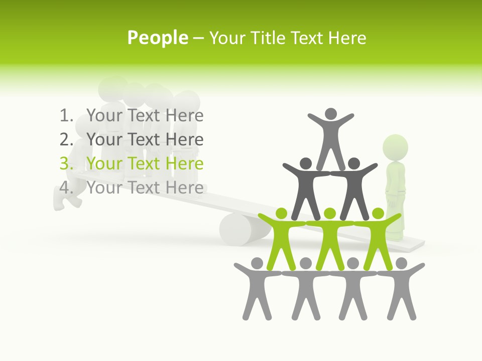 Teenager Pose Acrobat PowerPoint Template