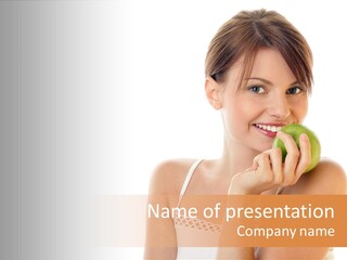 Joyful Vitamin Shoulder PowerPoint Template