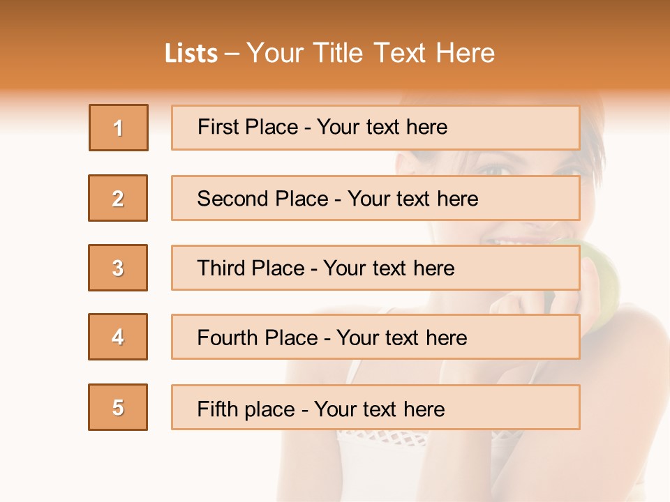 Joyful Vitamin Shoulder PowerPoint Template