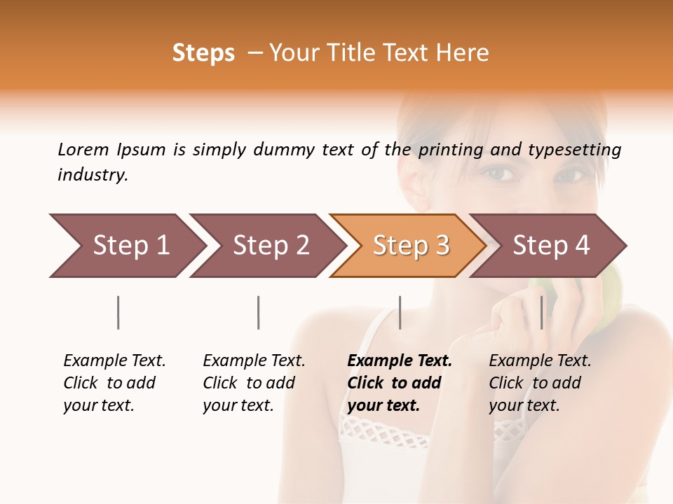 Joyful Vitamin Shoulder PowerPoint Template