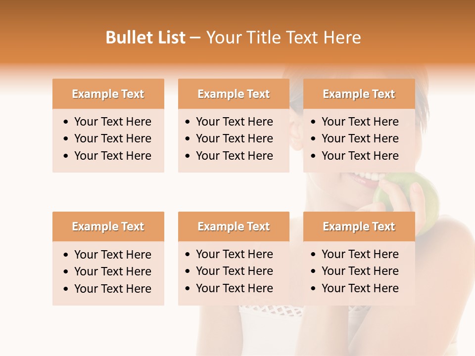 Joyful Vitamin Shoulder PowerPoint Template