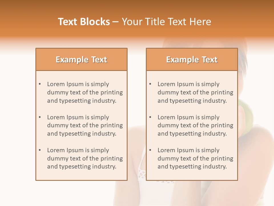 Joyful Vitamin Shoulder PowerPoint Template