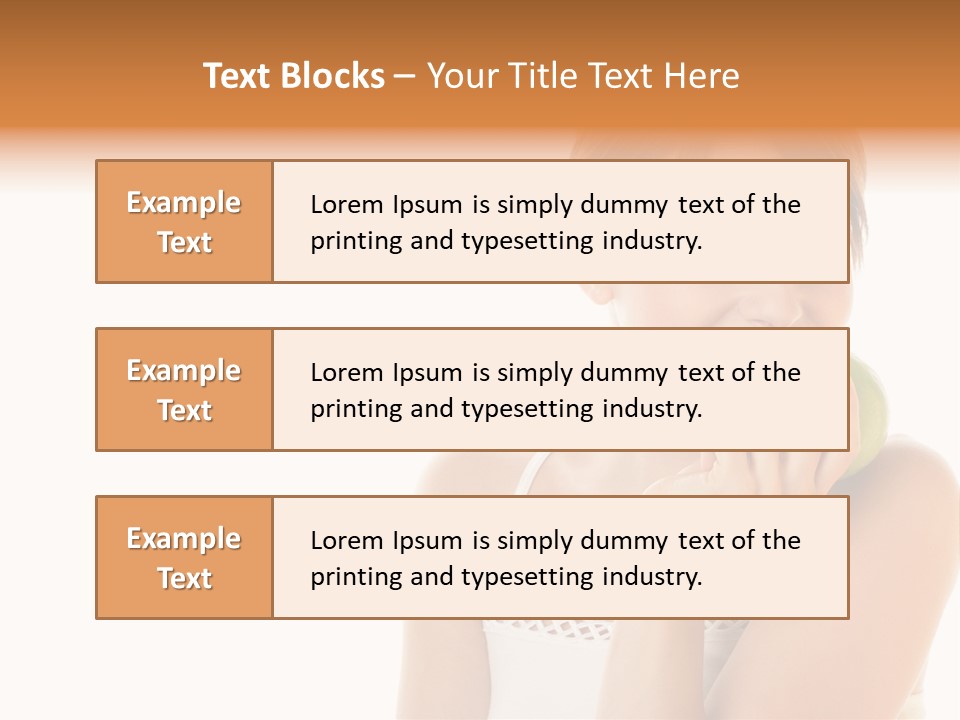 Joyful Vitamin Shoulder PowerPoint Template