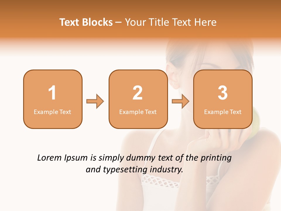 Joyful Vitamin Shoulder PowerPoint Template