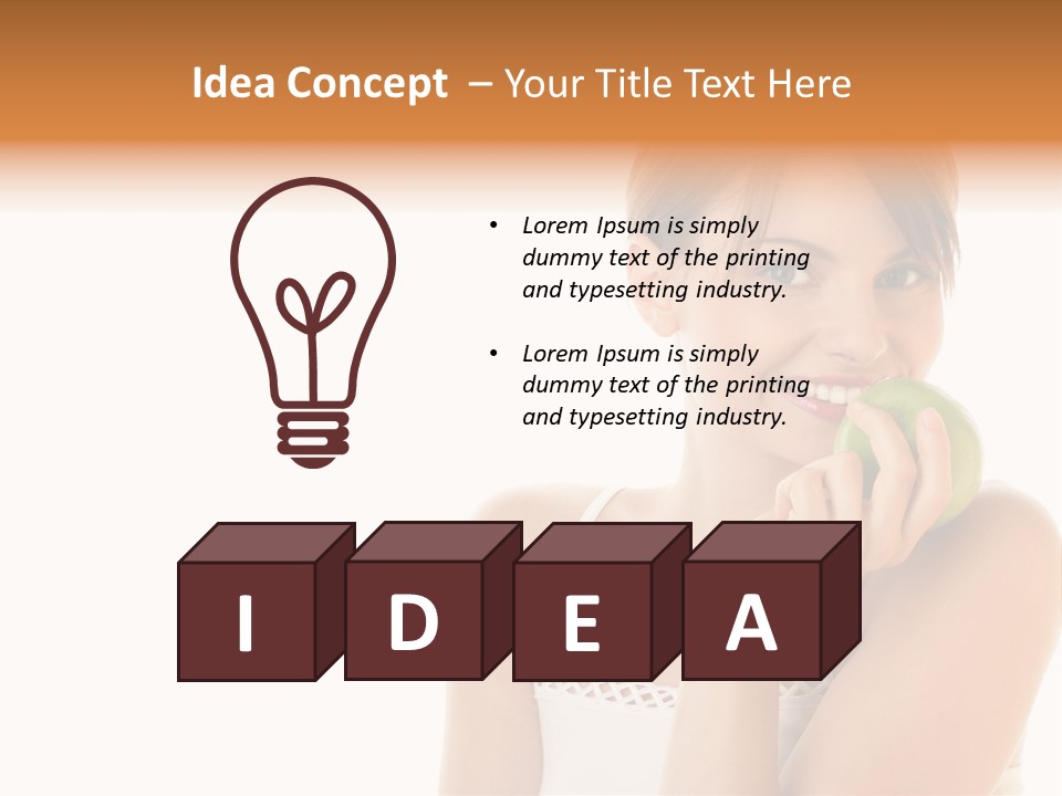 Joyful Vitamin Shoulder PowerPoint Template