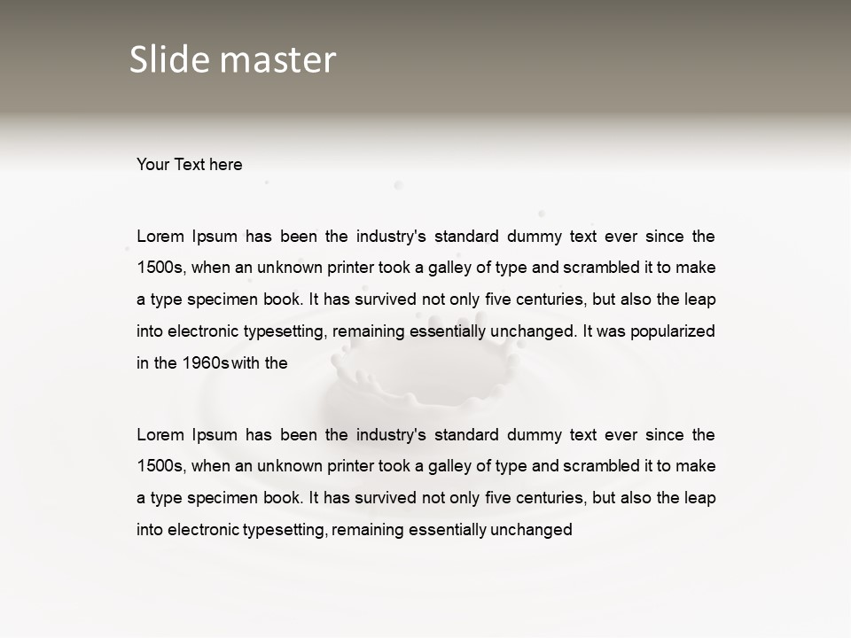 Lifestyle Healthy Drink PowerPoint Template