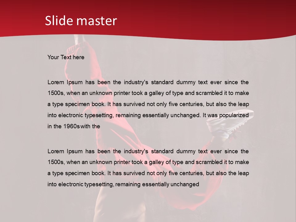 Sporty Muscular Grace PowerPoint Template