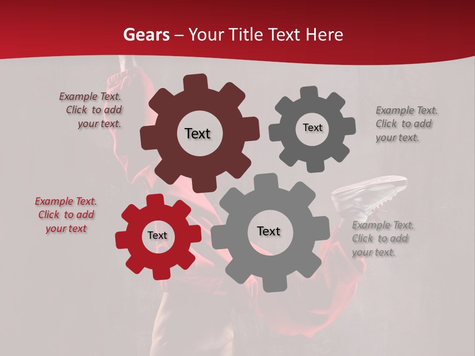 Sporty Muscular Grace PowerPoint Template