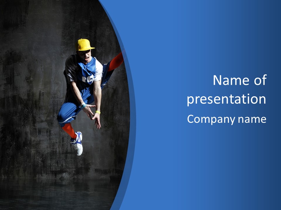 Young Hop Active PowerPoint Template