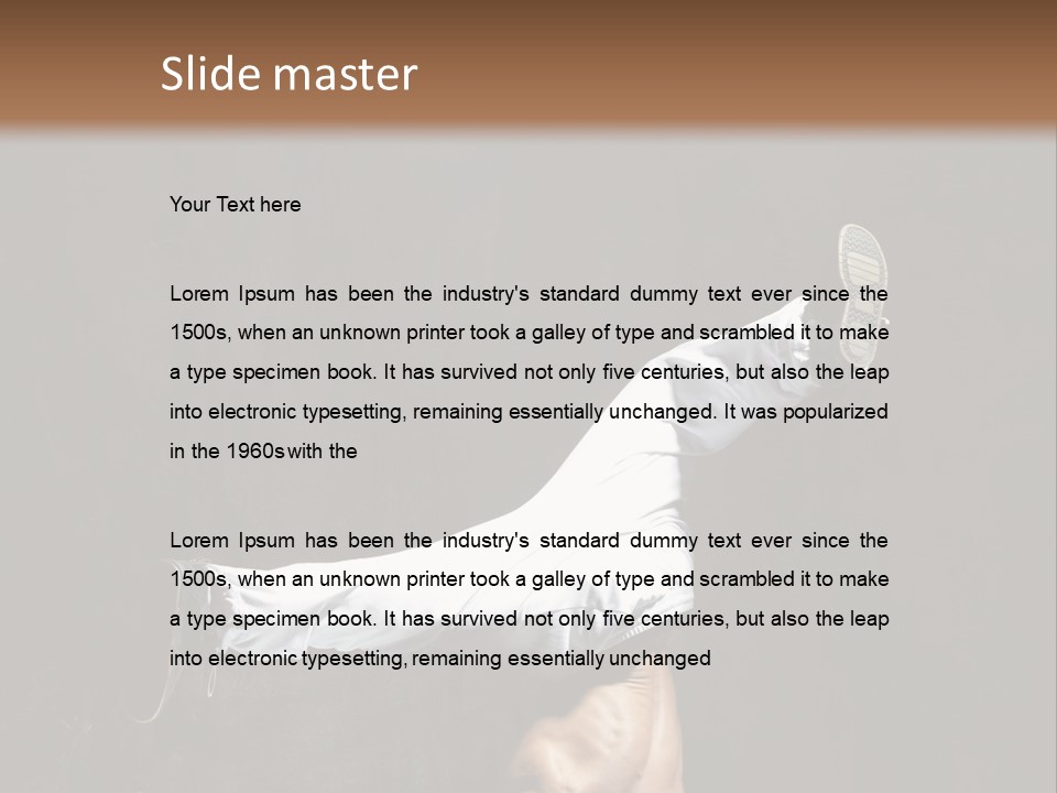 Teenager Pose Acrobat PowerPoint Template