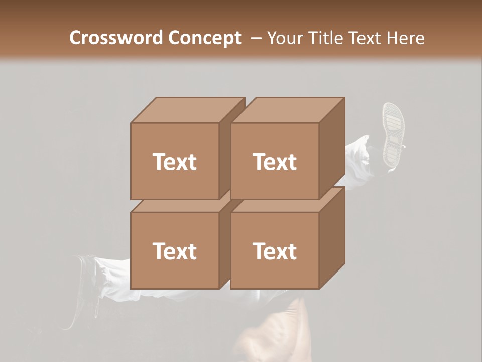 Teenager Pose Acrobat PowerPoint Template