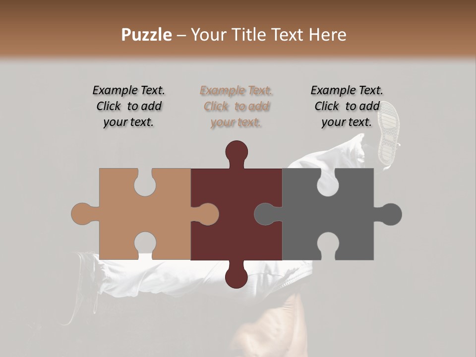 Teenager Pose Acrobat PowerPoint Template