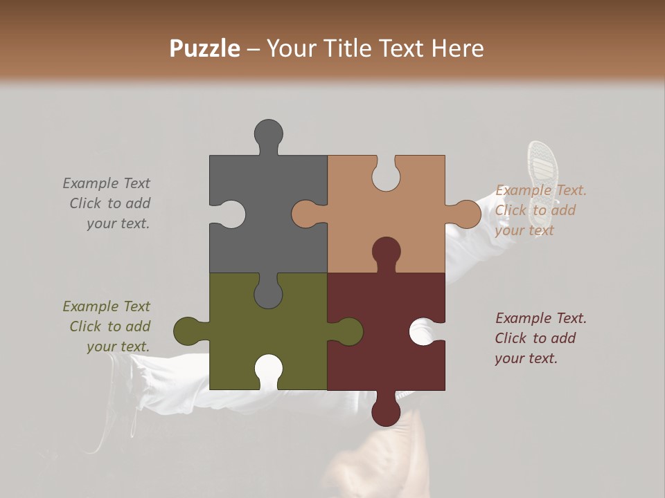 Teenager Pose Acrobat PowerPoint Template