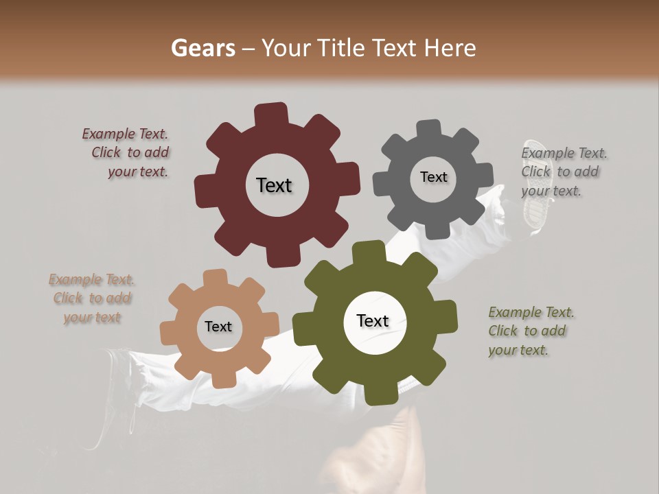 Teenager Pose Acrobat PowerPoint Template