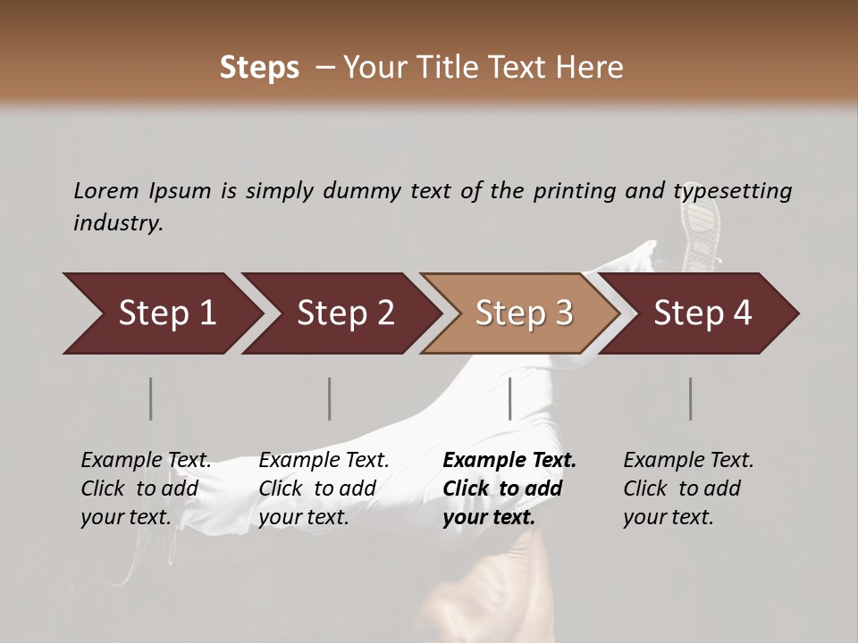Teenager Pose Acrobat PowerPoint Template