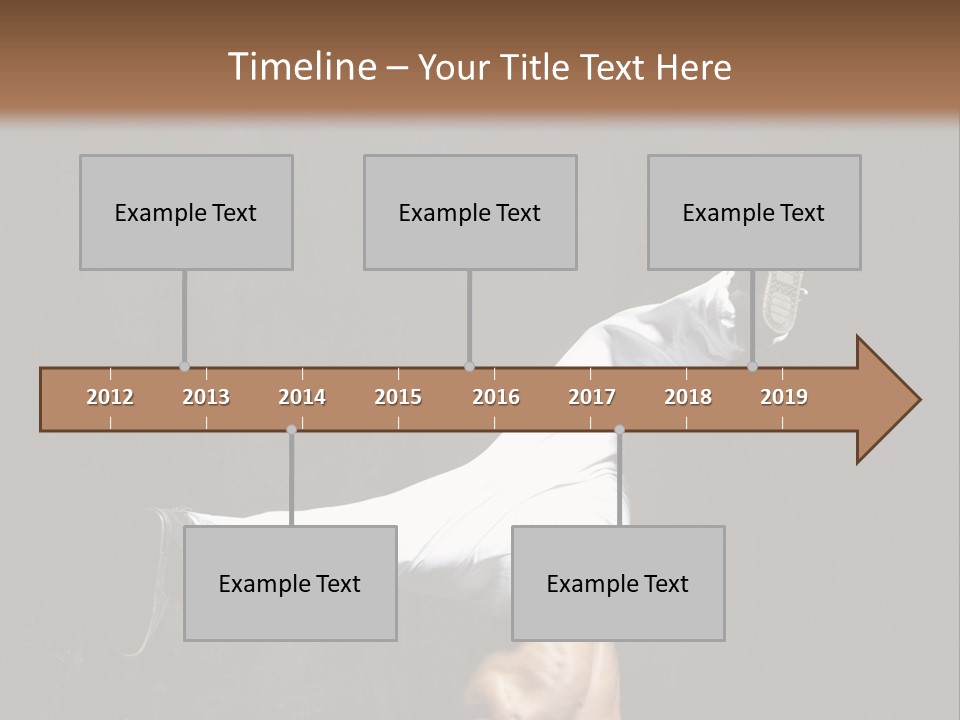 Teenager Pose Acrobat PowerPoint Template