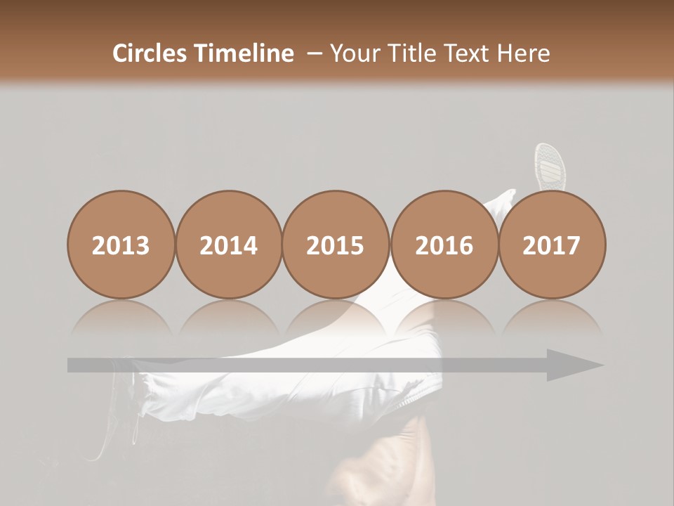 Teenager Pose Acrobat PowerPoint Template