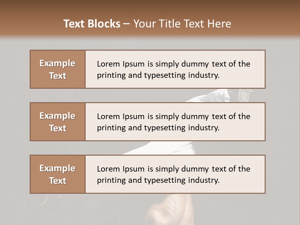 Teenager Pose Acrobat PowerPoint Template