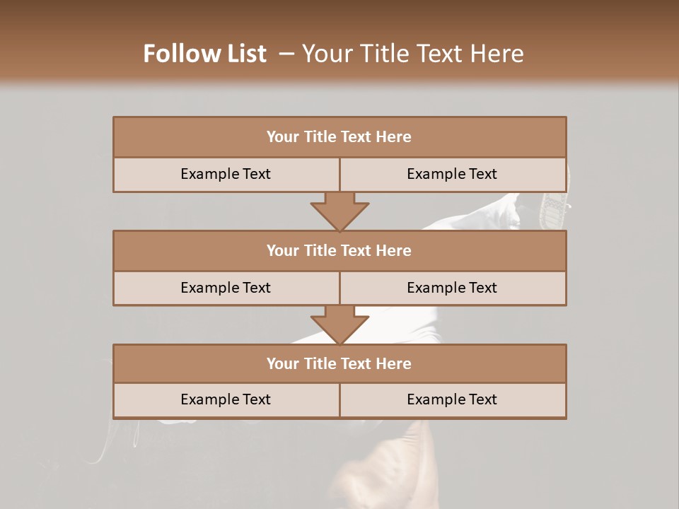 Teenager Pose Acrobat PowerPoint Template