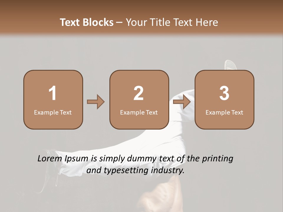 Teenager Pose Acrobat PowerPoint Template