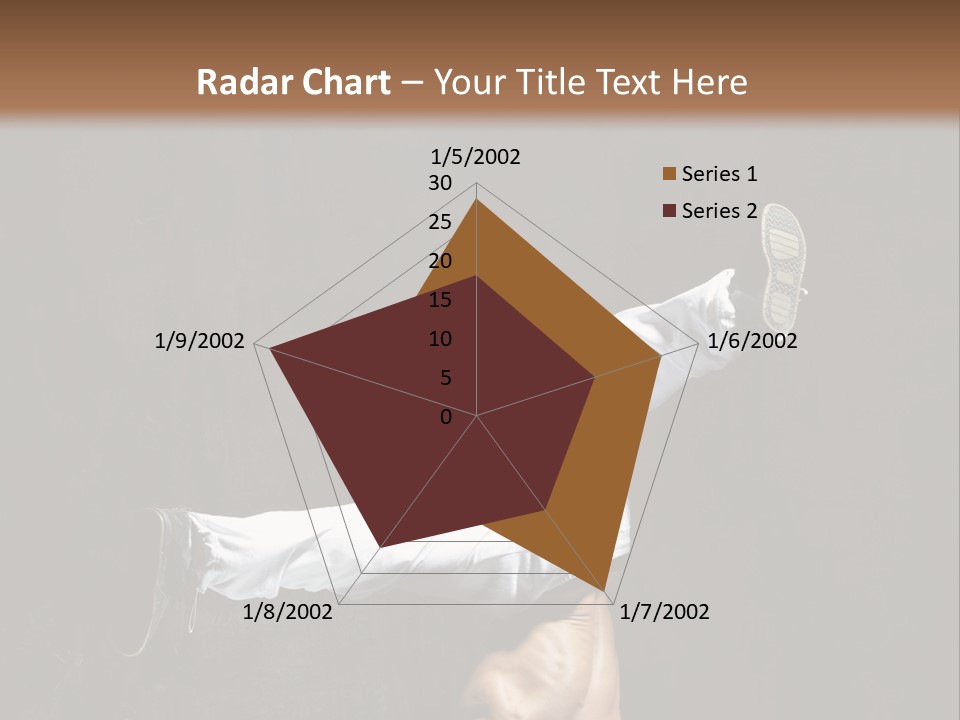 Teenager Pose Acrobat PowerPoint Template