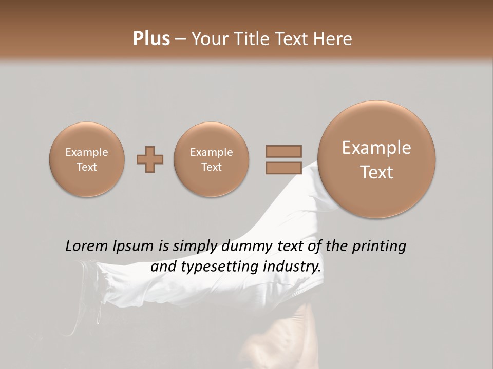 Teenager Pose Acrobat PowerPoint Template