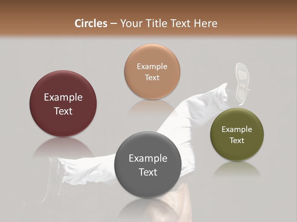 Teenager Pose Acrobat PowerPoint Template