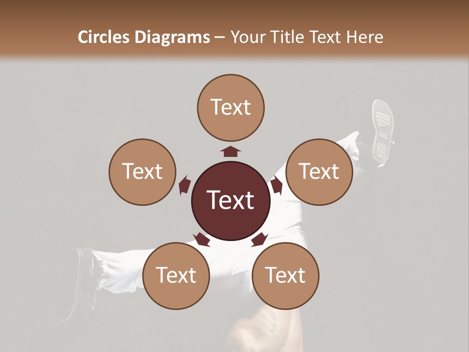 Teenager Pose Acrobat PowerPoint Template