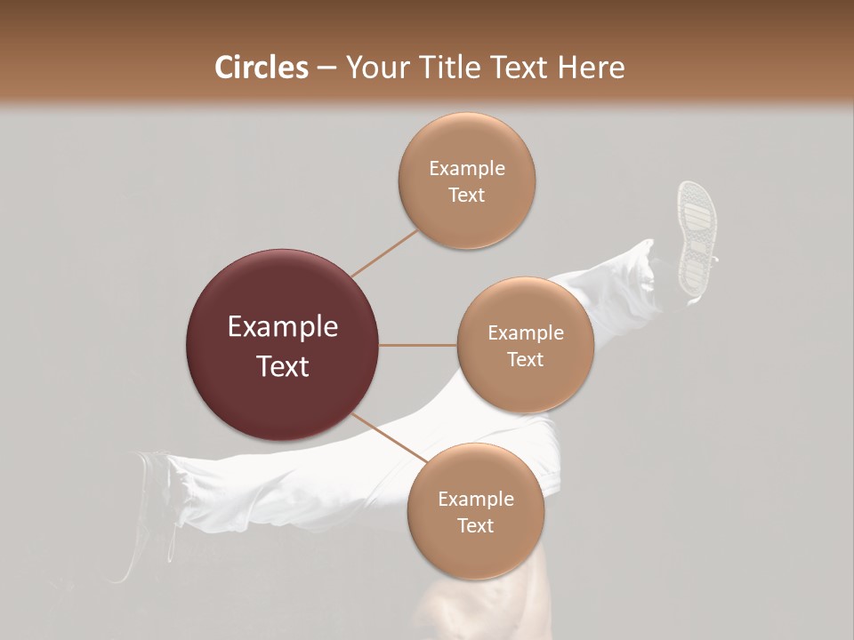 Teenager Pose Acrobat PowerPoint Template