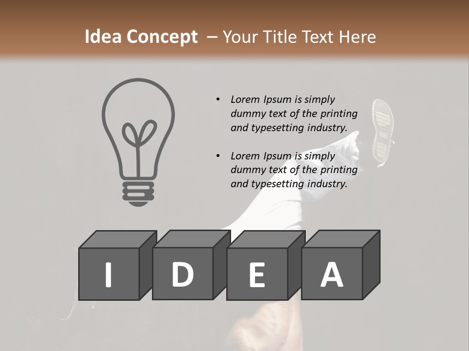 Teenager Pose Acrobat PowerPoint Template