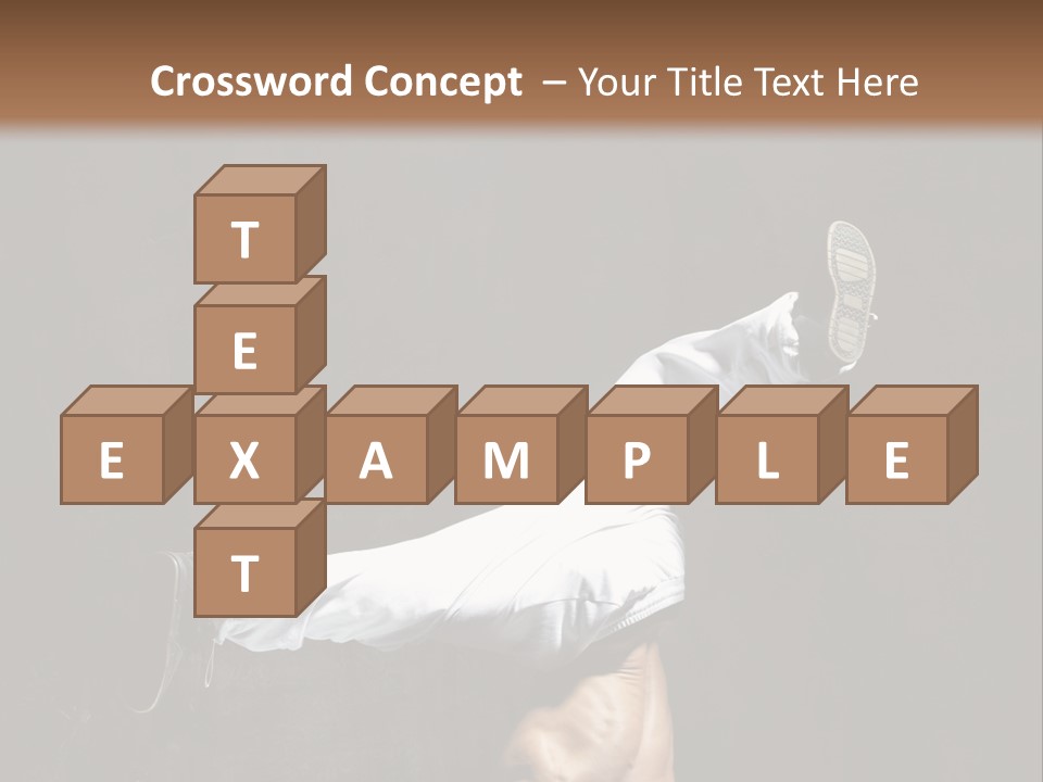 Teenager Pose Acrobat PowerPoint Template