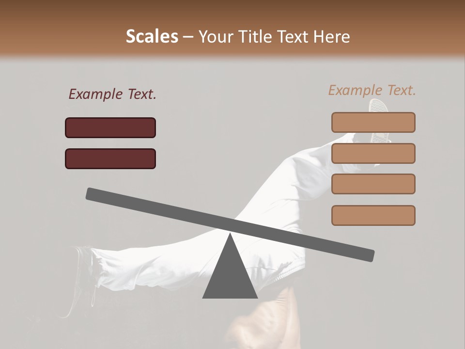 Teenager Pose Acrobat PowerPoint Template