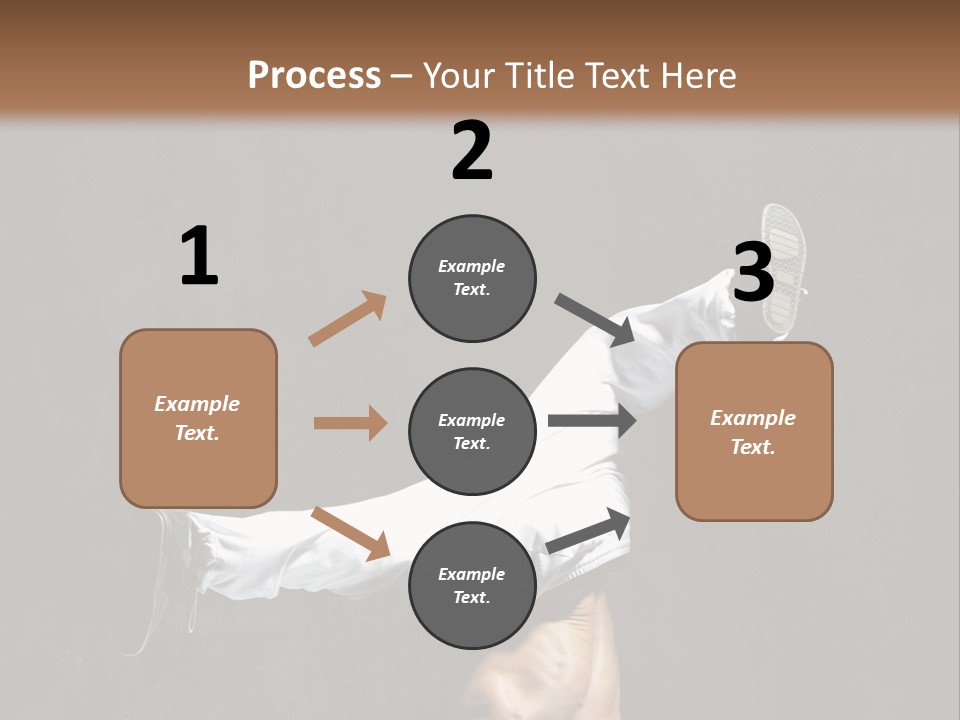 Teenager Pose Acrobat PowerPoint Template